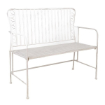 Lauko suolas Home4you Jasmine, baltas