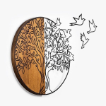 Wallity sienų dekoracija Tree and birds 2, 56 cm