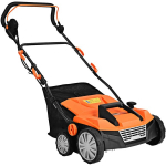Costway Elektrinis skarifikatorius/ vejos aeratorius 1800W,67x58x86-104 cm,oranžinė