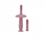 Silikoninių dantų &scaron;epetėlių rinkinys Lorelli Blush Pink, 2 vnt.