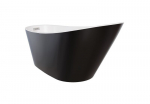 Vonia Besco Melody Black&White, 150 x 80 cm, su chrome sifonu