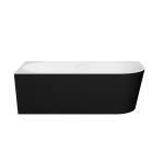 Vonia Besco Zoya Black&White Matt, 170 x 80 cm, kairinė, su baltais dangteliais