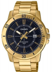 Vyri&scaron;kas laikrodis - Casio - MTP-VD01G-1CV - Nerūdijančio plieno - Atsparumas vandeniui 50m - Juodas aukso ciferblatas