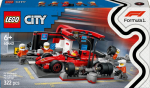 60443 LEGO&reg; City F1&reg; remonto punktas, mechanikai ir Ferrari automobilis