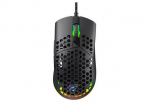 Laidinis žaidimų pelė - havit - MS1036 - RGB - 7200 DPI - 7 programuojamų mygtukų, Juodas