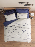 Cotton Box patalynės komplektas Larum Dark Blue, 180x230 cm