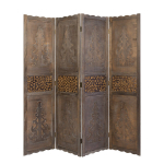 Kambario Skirtuvas, Paravanas, 170x160 cm, Rudas