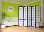 Kambario Skirtuvas, Paraventas Shoji, 175x220 cm, Juoda