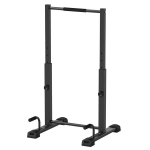 Dip stotis, atsispaudimų stovas, auk&scaron;tis reguliuojamas nuo 93 iki 117 cm, 540 kg apkrova, viso kūno treniruotė, juoda spalva, Juoda