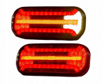 Fristom FT-230 LED galinis kairės ir de&scaron;inės pusės žibintas 12V/24V 5 kontaktų bajonetas