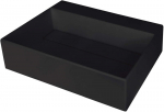 Deante Correo granito ant stalvir&scaron;io pastatomas praustuvas su mai&scaron;ytuvo lentynėle ir grotelėmis, juodas 50&times;40 cm