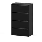 Batų Spinta Hit Black Matte / Black Matte 100 Cm