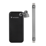 USB laikmena SSD diskas Verbatim USB-C 3.2 Gen 2, 1TB, juodas/pilkas