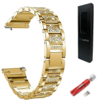 BestAccessories, moteri&scaron;ka apyrankė, 20 mm pločio, auksinės spalvos