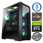 Kompiuteris INTOP Ryzen 7 5700X 16GB 1TB SSD M.2 NVME RTX3050 6GB no-OS