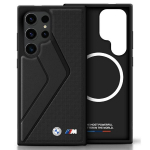 BMW odinis dėklas su plačiomis juostomis, MagSafe, Samsung Galaxy S25 Ultra, juodas