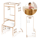 Virtuvės pagalbinė platforma vaikams KLionelo itchen helper Cass, White