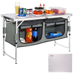 Sulankstomas turistinis stalas Vevor, 120 x 47 x 70 cm