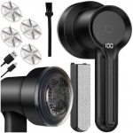 Elektrinis audinių skustuvas su 4 pjovimo galvutėmis ir USB-C įkrovimu