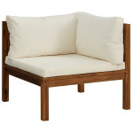 Modulinė kampinė sofa，Poilsio sofa su kreminėmis pagalvėlėmis, akacija CFE42417