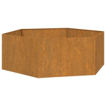 Lovelis，Gėlių dėžė，Gėlių vazonas, rūdžių spalvos, 138x120x45 cm, Corten plienas CFE44748