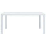 Sodo stalas，Lauko stalas, baltos sp., 150x90x72 cm, plastikas, rat. imit. CFE357576
