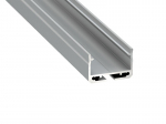 SILEDA aliuminio profilis LED juostelėms - sidabrinis anoduotas - 2 m