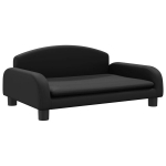 Vaiki&scaron;ka sofa，Vaikų sofa, juodos spalvos, 70x45x30cm, dirbtinė oda CFE21024