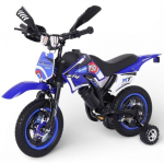 Vaiki&scaron;kas dviratis - motociklas su garsais 12 colių ratais
