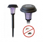 2in1 LED žibintas su saulės baterija ir lempa nuo vabzdžių