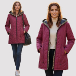 Striukė moterims Fashion, bordinės spalvos