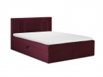 Lova Mazzini Beds Afra 200x200 cm, raudona