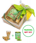 Dovanų rinkinys - Matcha žaliosios arbatos milteliai, 80g + Bambukinė &scaron;luotelė (chasen)