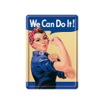 Nostalgic Art Metalinis atvirukas 10x14,5cm/We Can Do It!