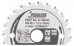T.C.T. pjūklas Specialized 85X1X15mm 7&deg; T24 B-29430 Makita