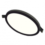 Įmontuojamas apvalus juodas LED &scaron;viestuvas Split 22W