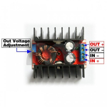 DC/DC įtampos keitiklis i&scaron; 10V-32V į 12V-35V 150W