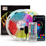 I&scaron;manioji RGB 5050 LED juosta 15m su Bluetooth funkcija ir muzikos valdymu