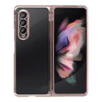 Dėklas telefonui Forcell Focus Samsung Z Fold 3 5G, skaidrus / rožinis