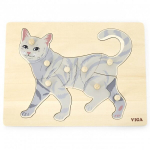 Medinė dėlionė vaikams - Katė Puzzle Viga
