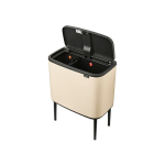 Brabantia &scaron;iuk&scaron;liadėžė Bo Touch Bin, 3x11 l, smėlio spalvos