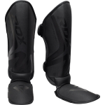 RDX karatė blauzdų apsaugos - T15 Noir - itin didelės - juodos spalvos - odinės - SGR-T15MB-XL