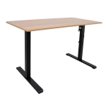 Ra&scaron;omasis stalas ERGO OPTIMAL su 1 varikliu 140x70cm, rudas/juodas