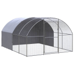 vidaXL Lauko narvas vi&scaron;čiukams, 3x4x2 m, Sidabro