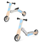 Balansinis dviratukas-paspirtukas Spokey 2in1 Woo-Ride Multi, mėlynas/rudas