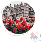 Medinė dėlionė: Amsterdamo tulpės (L dydis)