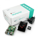 Raspberry Pi 4B WiFi 8GB RAM rinkinys su priedais - korpusas su ventiliatoriumi