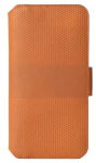 Krusell Leather Phone Wallet, skirtas Samsung Galaxy S22+, rudas