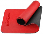 Power System Yoga Mat Premium gimnastikos kilimėlis 6 mm, raudonas