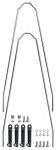 Skydelių laikikliai SKS for Velo 42/47 U-Stays Suntour forks silver